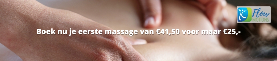 Eerste massage 25 euro banner